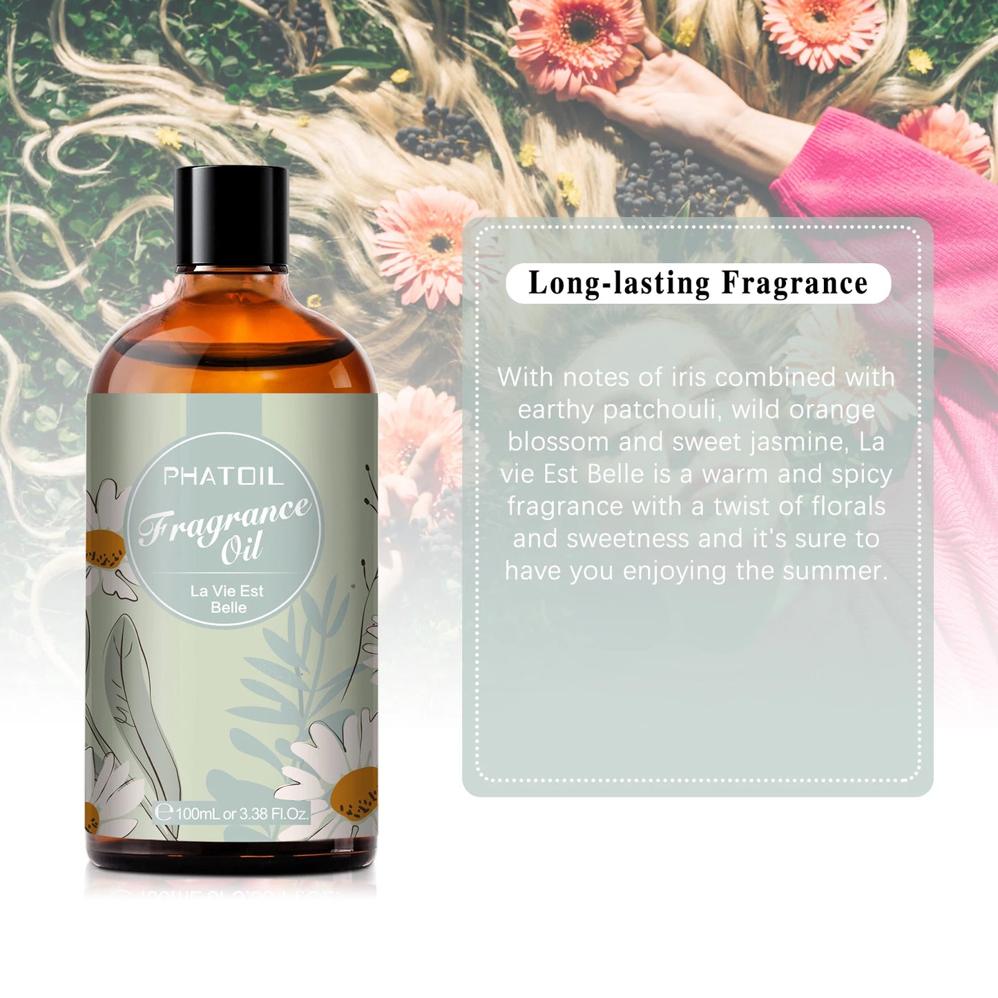 PHATOIL 100ml Fragrance Oil for Candle Soap Lip Balm