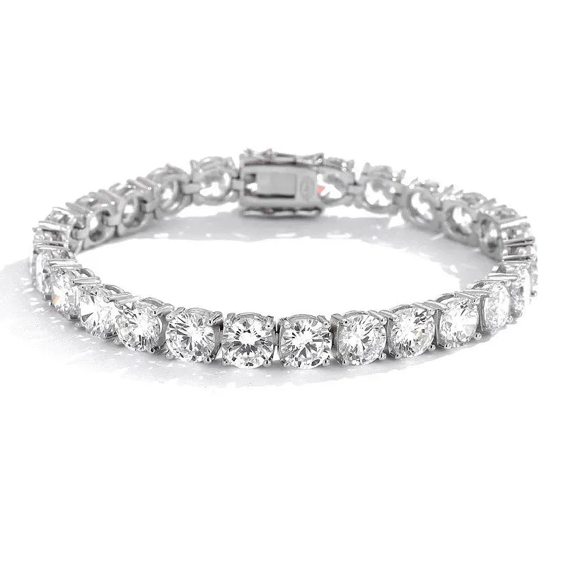 KNOBSPIN 2mm Moissanite Tennis Bracelet 925 Sterling Silver