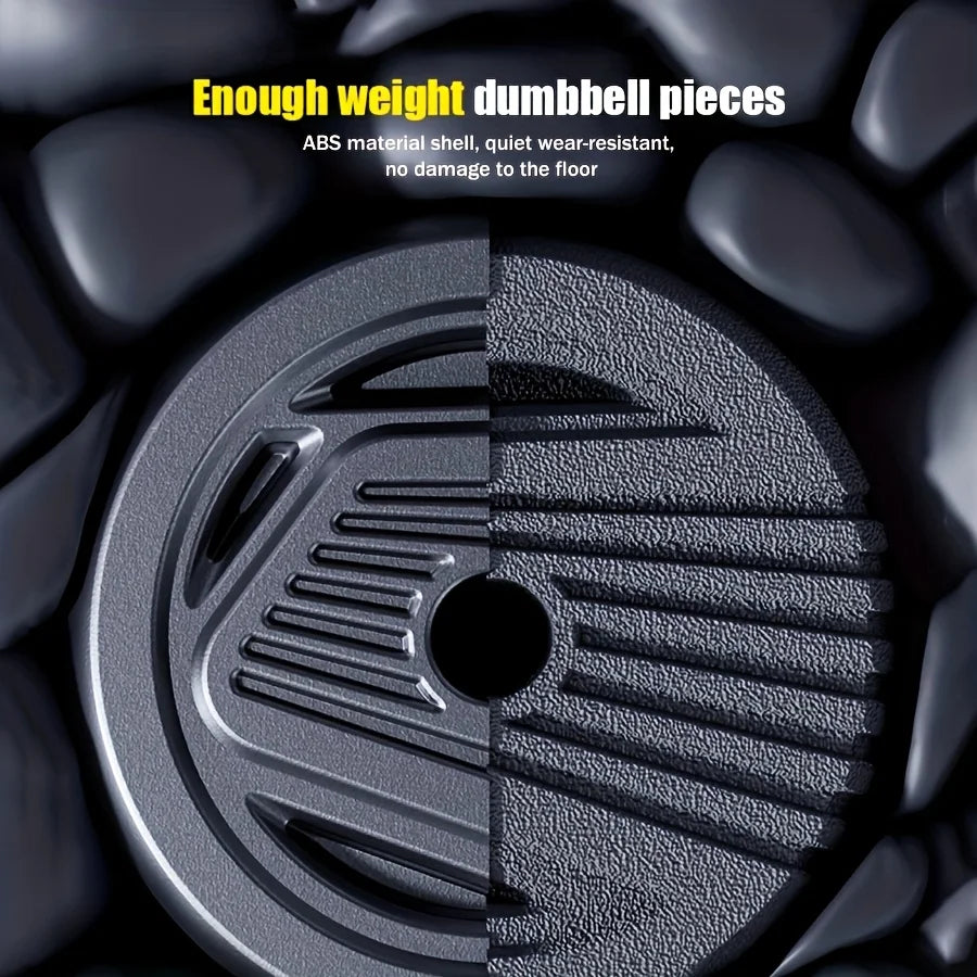 4-in-1 Adjustable Weight Dumbbell Set 22lb– Multi-Function Home Gym Equipment for Men & Women – Convertible Dumbbell, Kettlebell