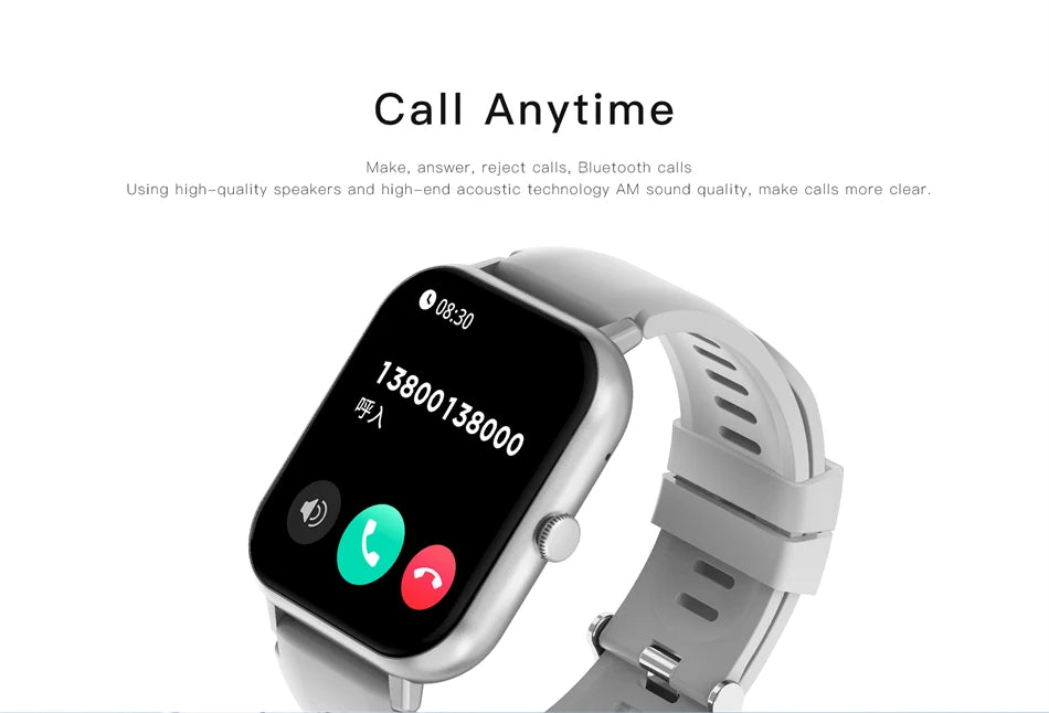 LIGE Waterproof Smart Watch Bluetooth Call Voice Assistant