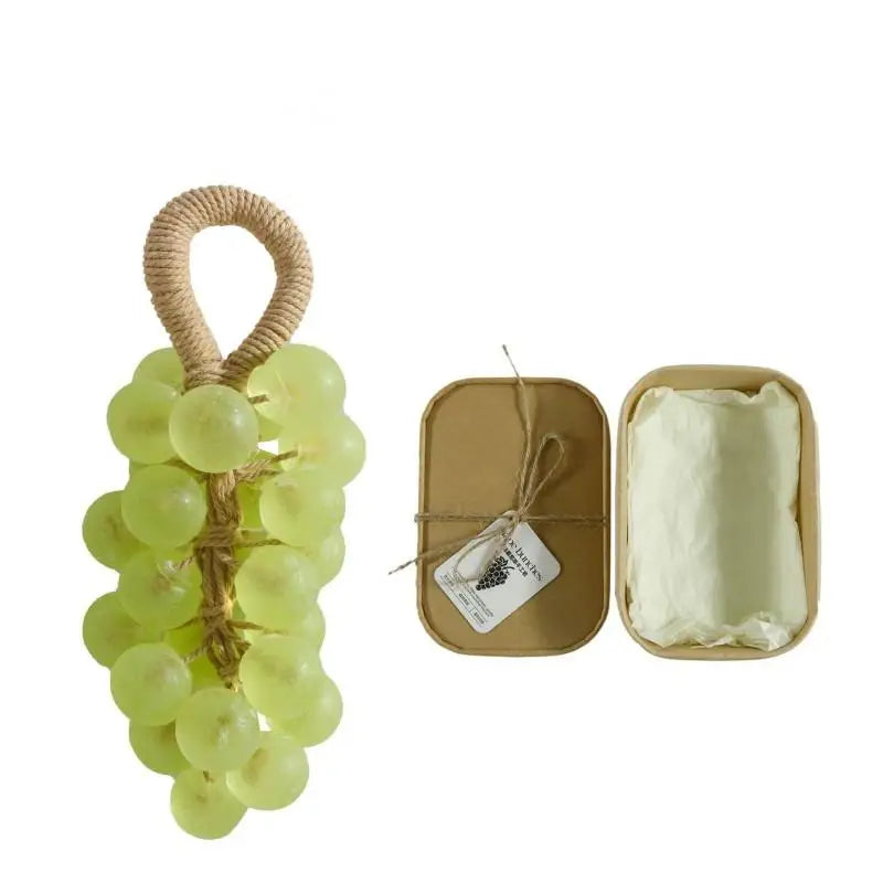 Creative Handmade Grape Shape Soap For Face Hand Body Soap Made From Green Grape Bunches Handwoven Grape Bunches Surprise Gift