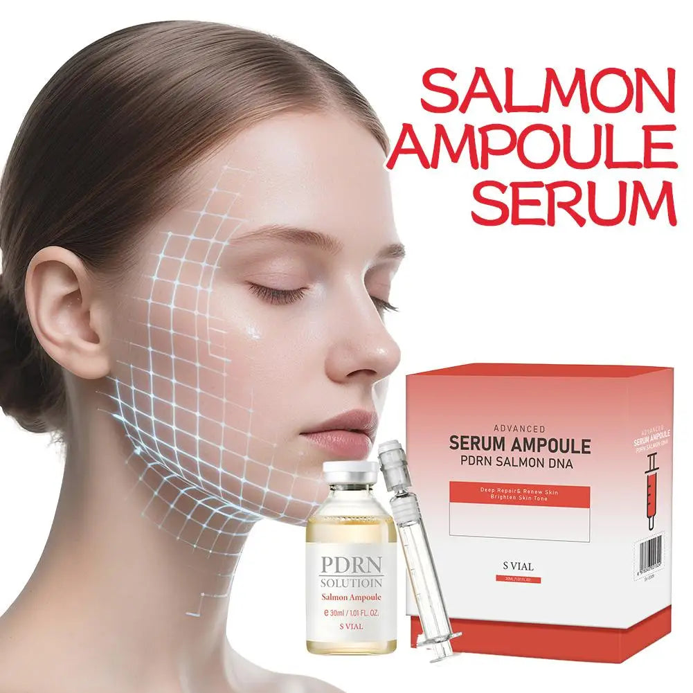 Korean S VIAL Skincare - PDRN Salmon DNA Advanced Serum, Natural Stem Cell Complex, Deep Skin Repair & Renewal, Brightening