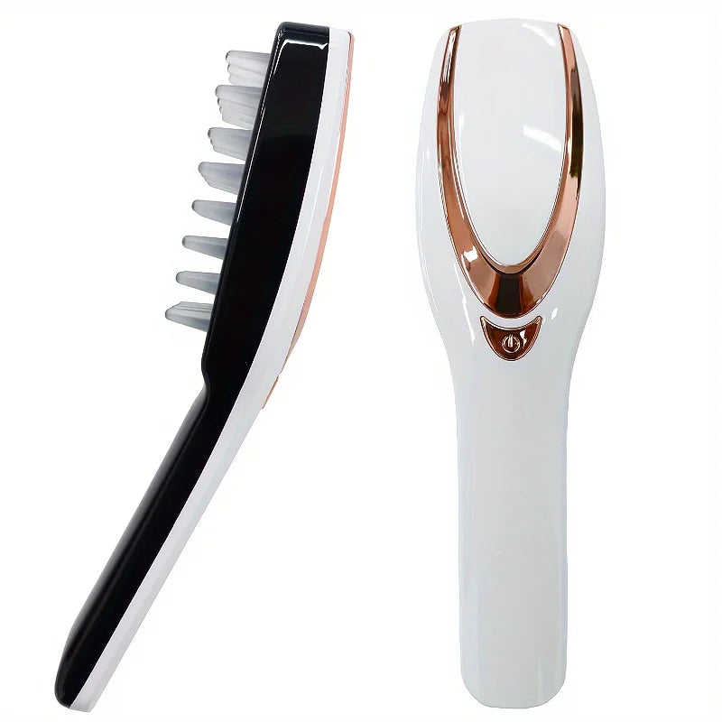 Electric Scalp Massager Brush - Soft Rubber Massage Comb with Electric Head Scraper Function for Relaxation and Hair Care