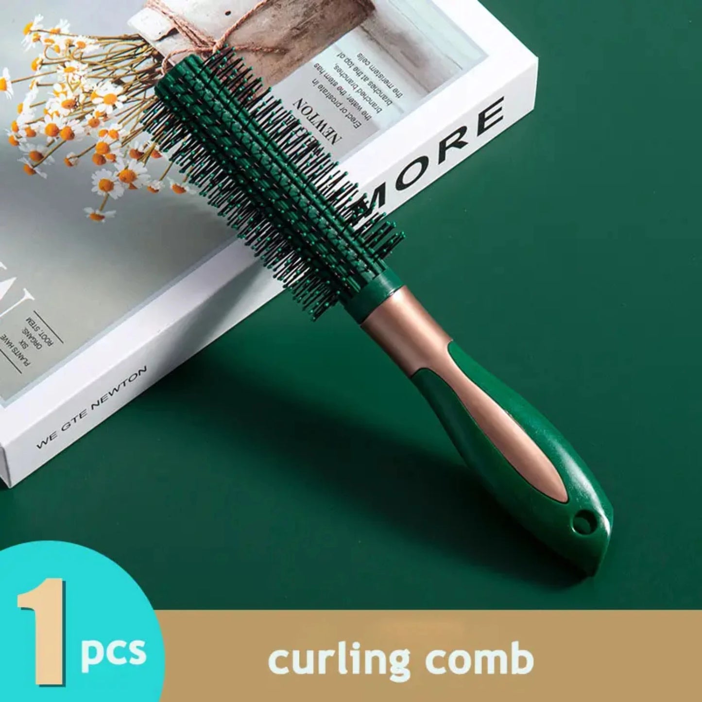 Static-Free Anti-Static Air Cushion Boar Hair Brush Comb for Volume