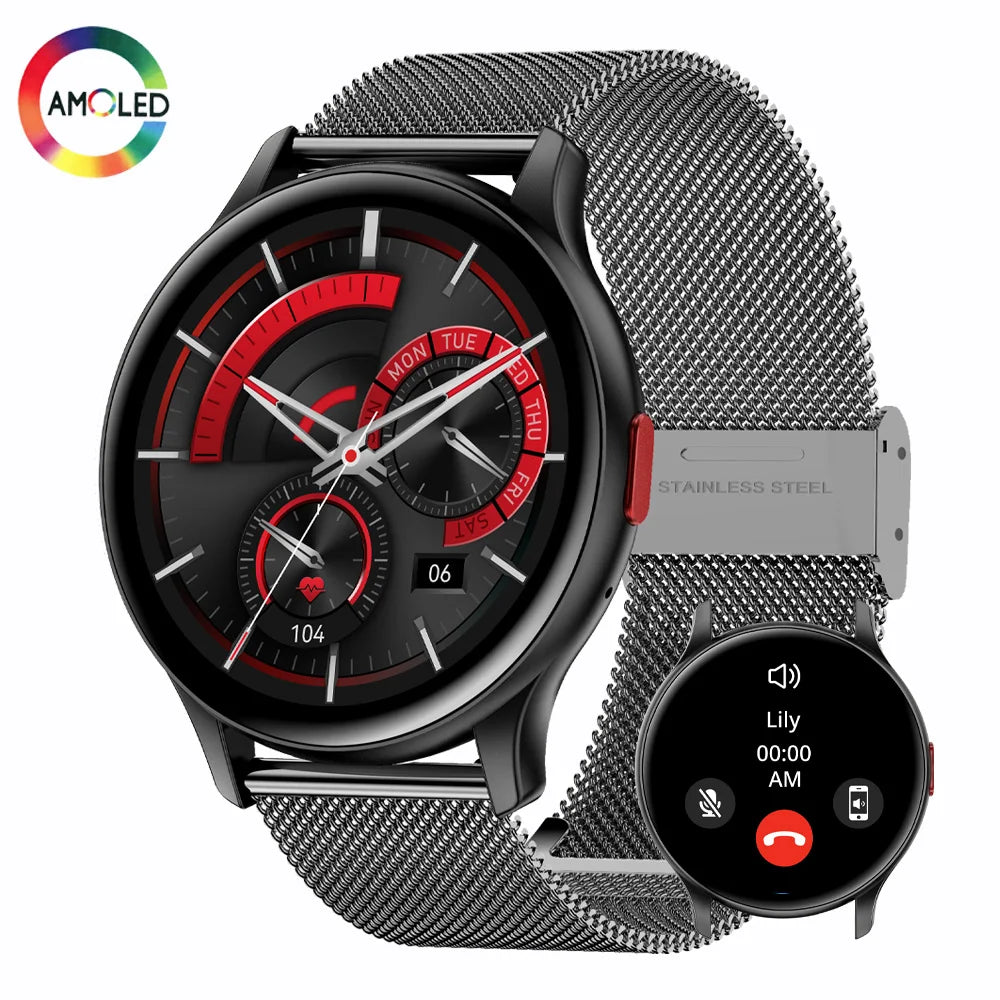 SENBONO MAX11 Men's Smart Watch 1.43 Inch AMOLED 100 Sports Modes Voice Calling Watch Always On Display Smartwatch for Men Women