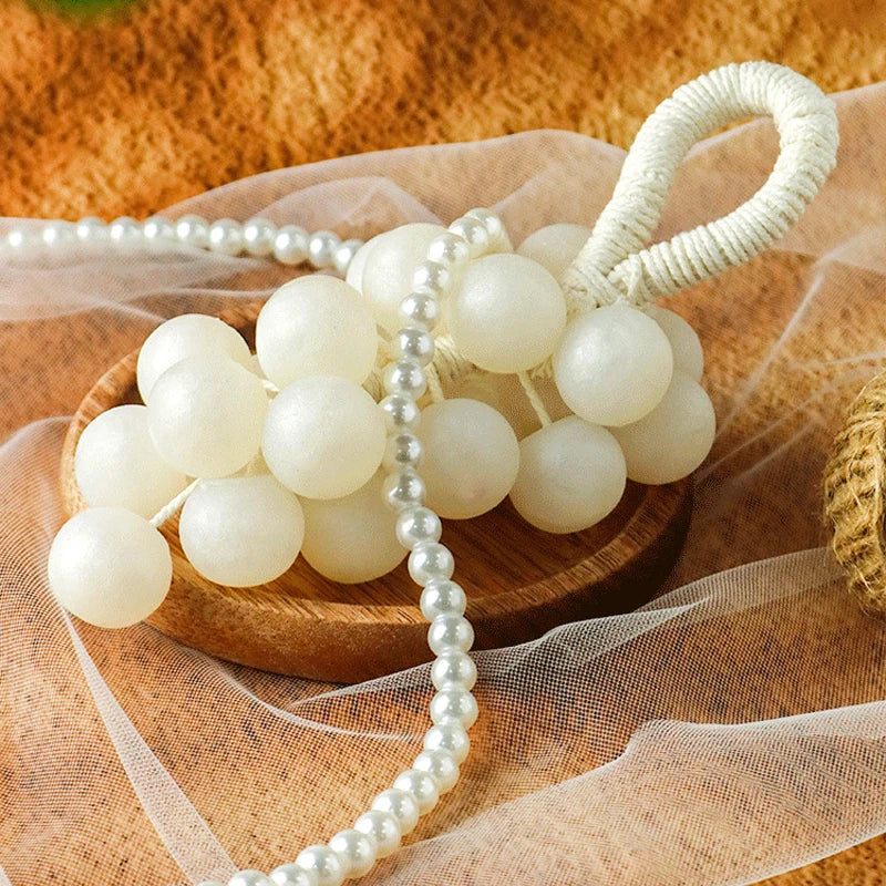 Creative Handmade Grape Shape Soap For Face Hand Body Soap Made From Green Grape Bunches Handwoven Grape Bunches Surprise Gift