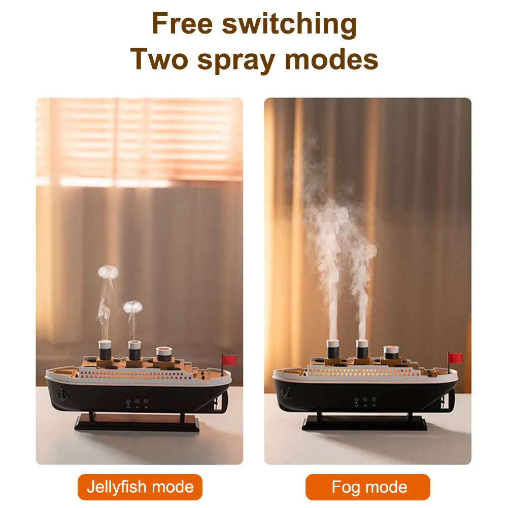 Titanic Ship Model Air Humidifier Essential Oil Diffuser & Night Light