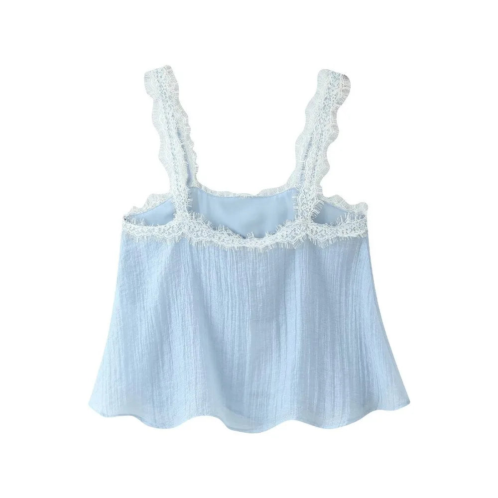 Women Lady Outfits Sexy Chic Skirt Suit Lace Cami Top Long Straight Skirt Women Fashion Spring Summer Beach Skirt 2 Piece Set