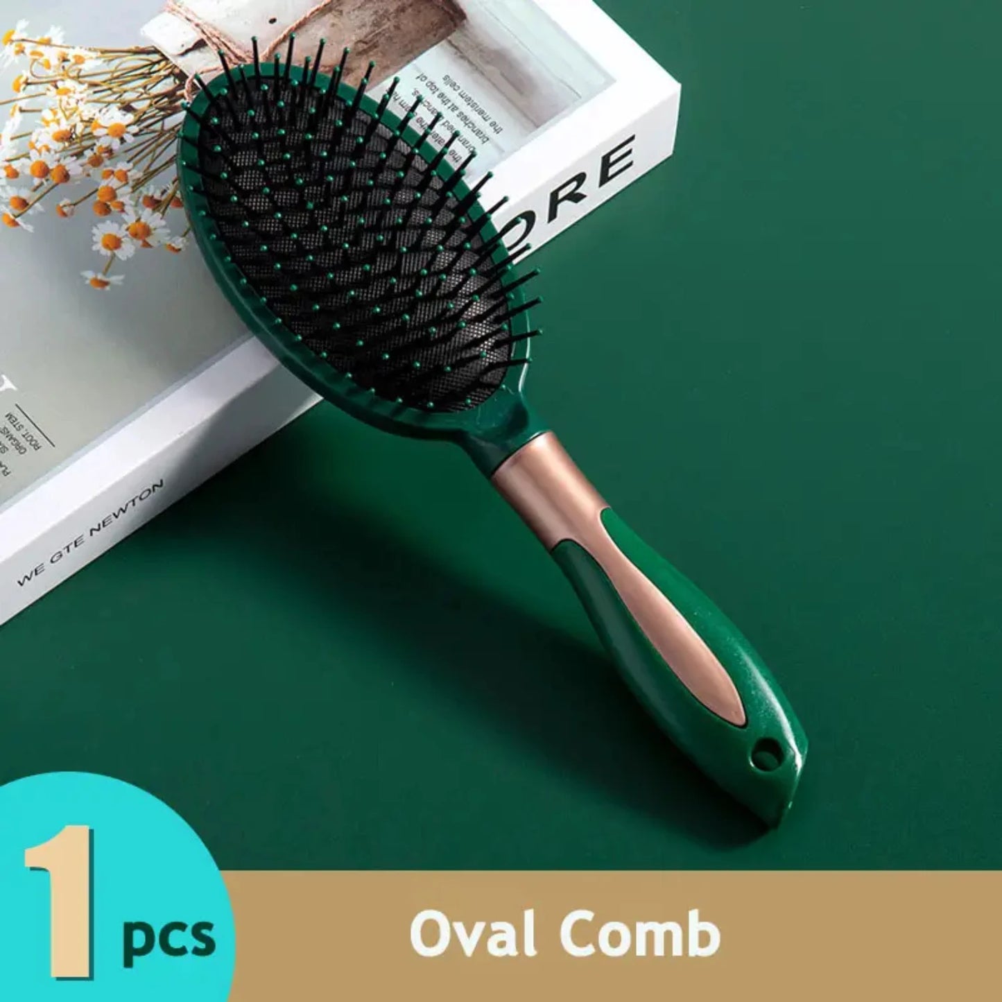 Static-Free Anti-Static Air Cushion Boar Hair Brush Comb for Volume