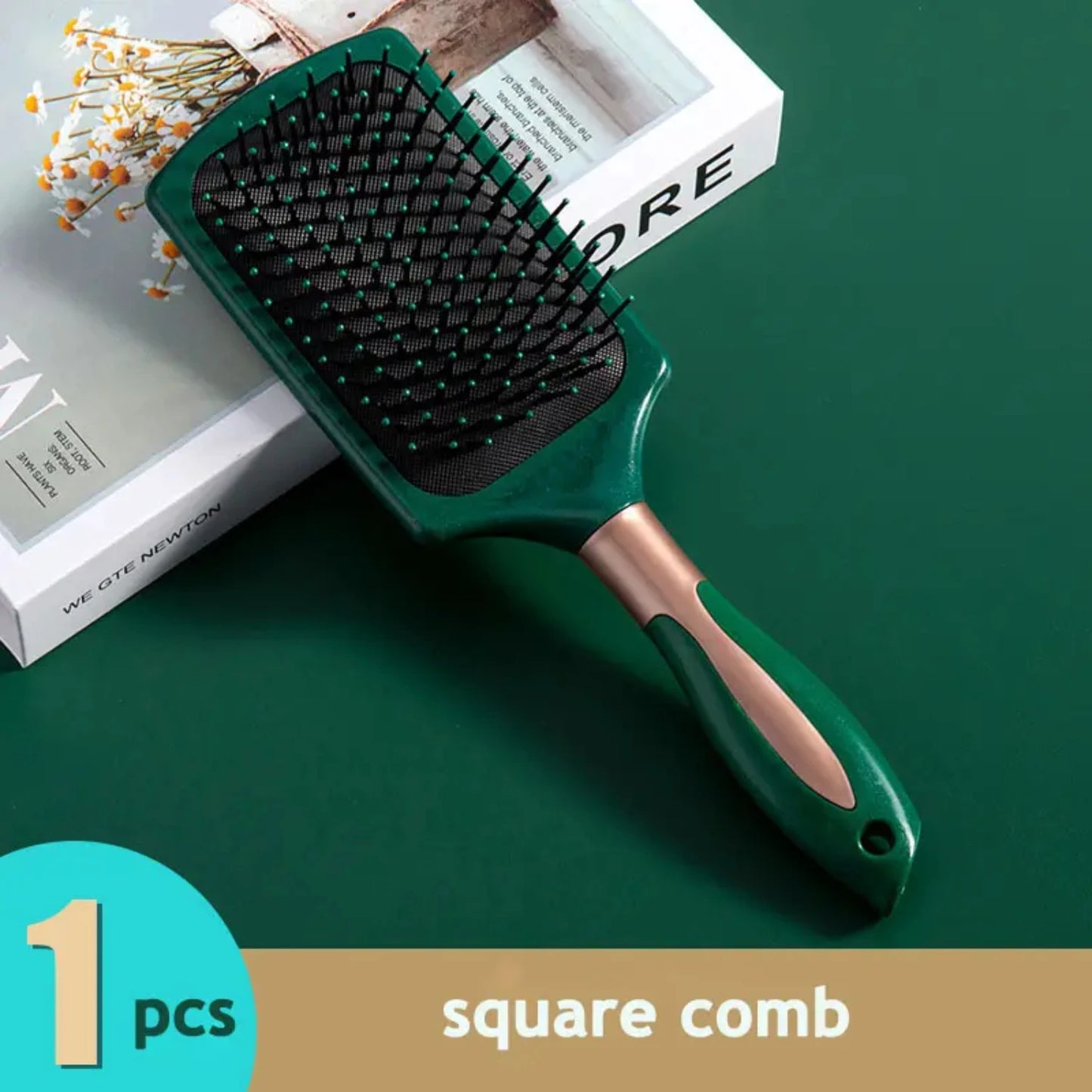 Static-Free Anti-Static Air Cushion Boar Hair Brush Comb for Volume