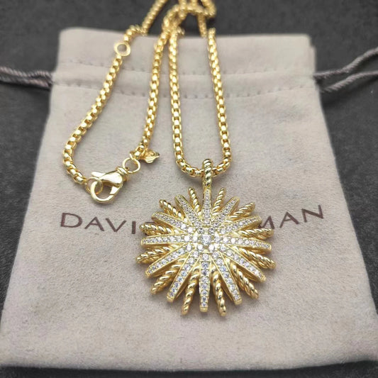 2025 New DY Classical Style Women's Pendant Necklace Simplicity Exquisite Diamond Elegant and Exquisite Jewelry for Any Occasion