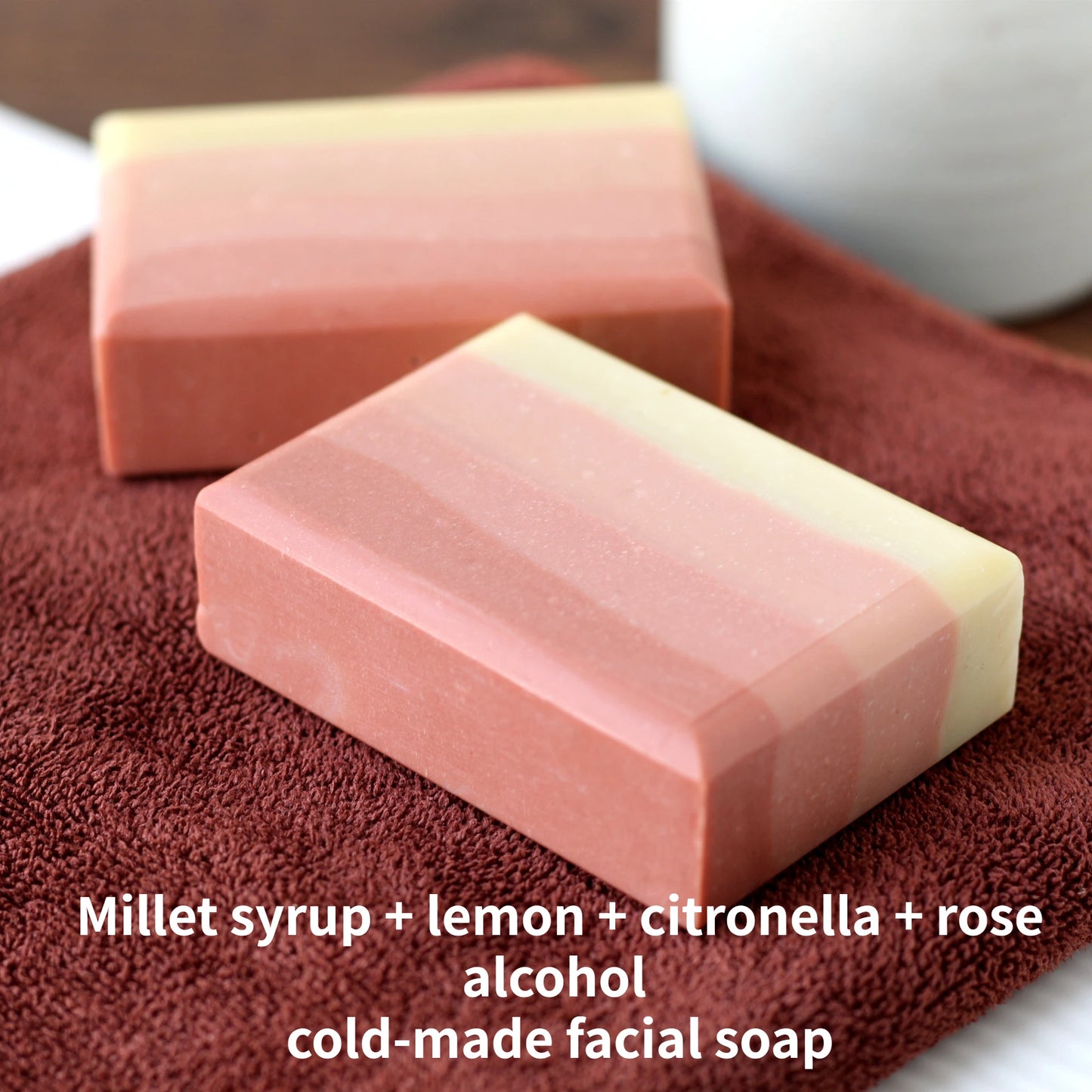 Handmade Gardenia Soap Rose Sea Salt Lemon Mint Jasmine Essential Oil Soap Low-temperature Cold Made Lavender 95g