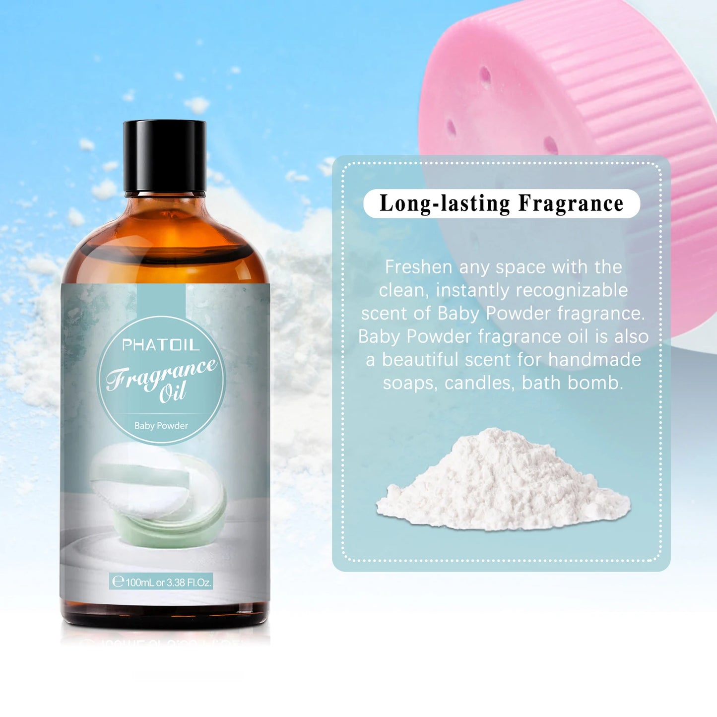 PHATOIL 100ml Fragrance Oil for Candle Soap Lip Balm