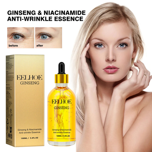 EELHOE Korean Ginseng Essence Moisture-Lock Eye Serum Smoothing Skin Refiner Light Absorbing Formula Revitalizing Face Treatment