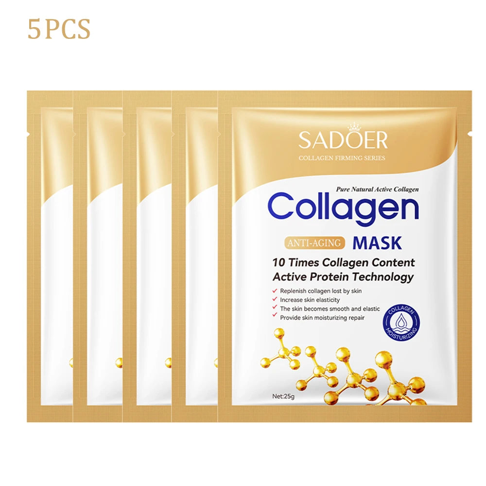 Anti-wrinkle Collagen Face Mask, Moisturizing, Brightening, & Repair