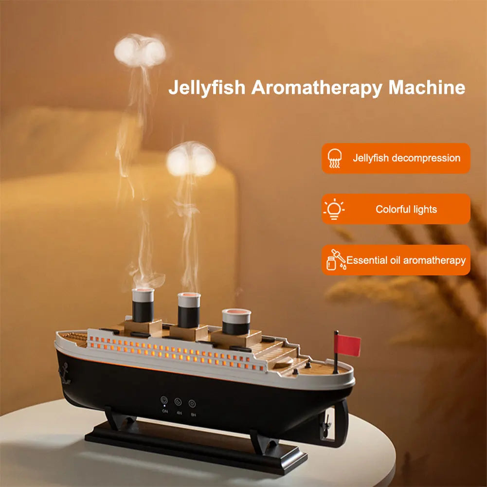 Titanic Ship Model Air Humidifier Essential Oil Diffuser & Night Light
