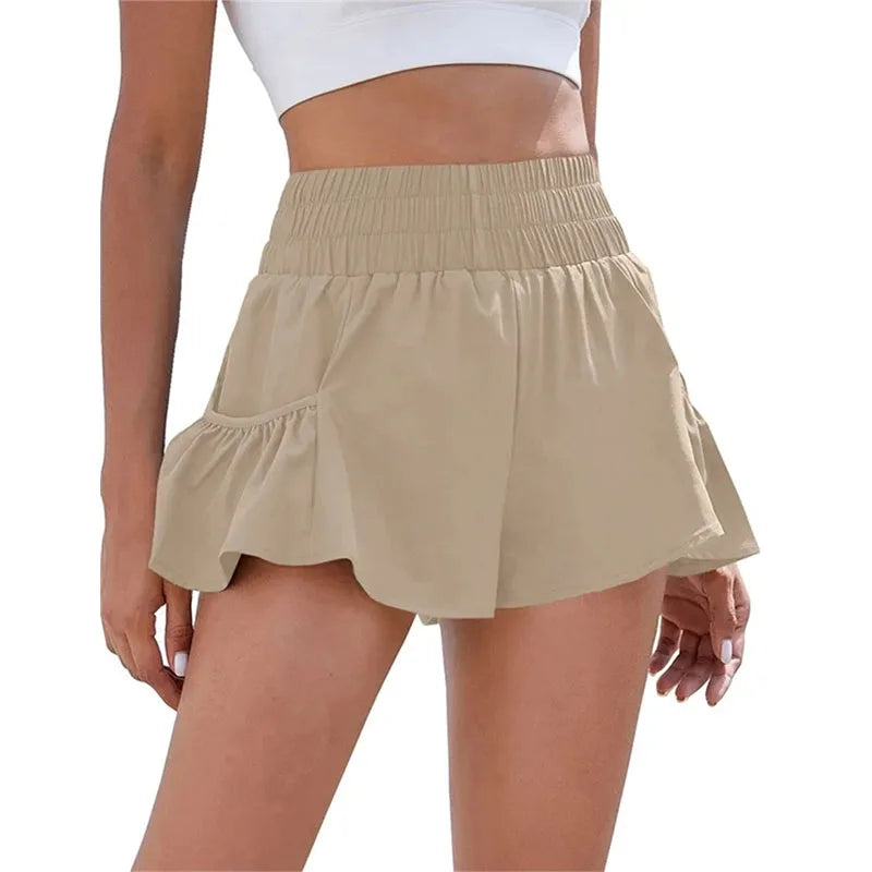 Yoga Shorts Women Fitness Elastic Summer Running Workout Short Female Jogging Leggings For Ladies Gym Sport Shorts