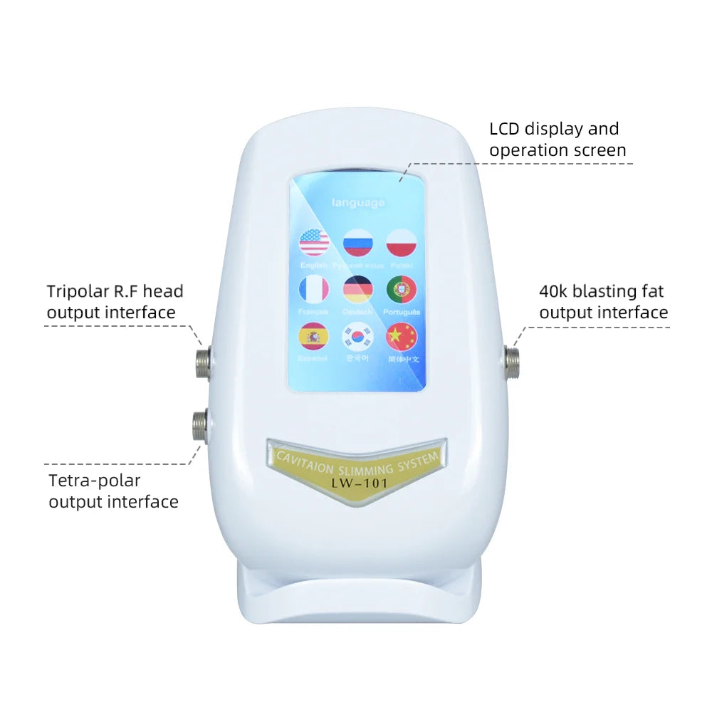 Cavitation Body Slimming Machine, Facial  Skin Tighten, Face Lifting