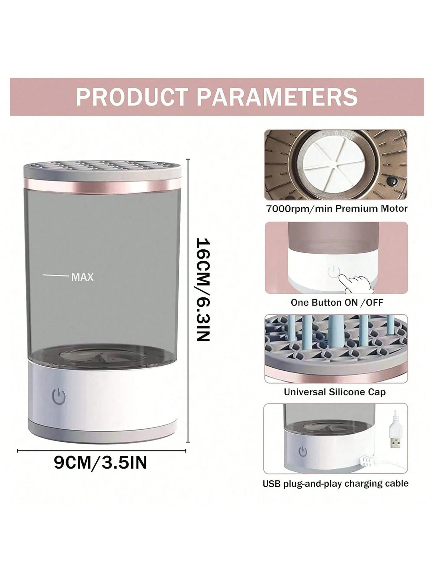 Electric Makeup Brush Cleaner Machine Makeup Cleaner