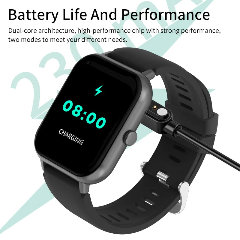 LIGE Waterproof Smart Watch Bluetooth Call Voice Assistant