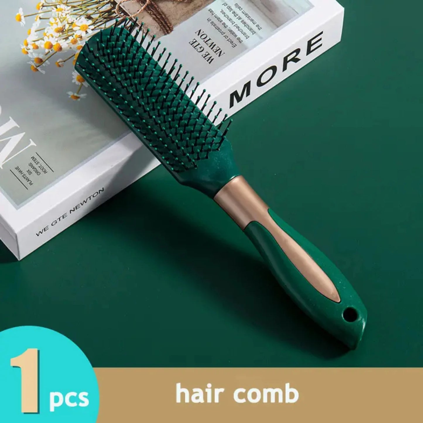 Static-Free Anti-Static Air Cushion Boar Hair Brush Comb for Volume