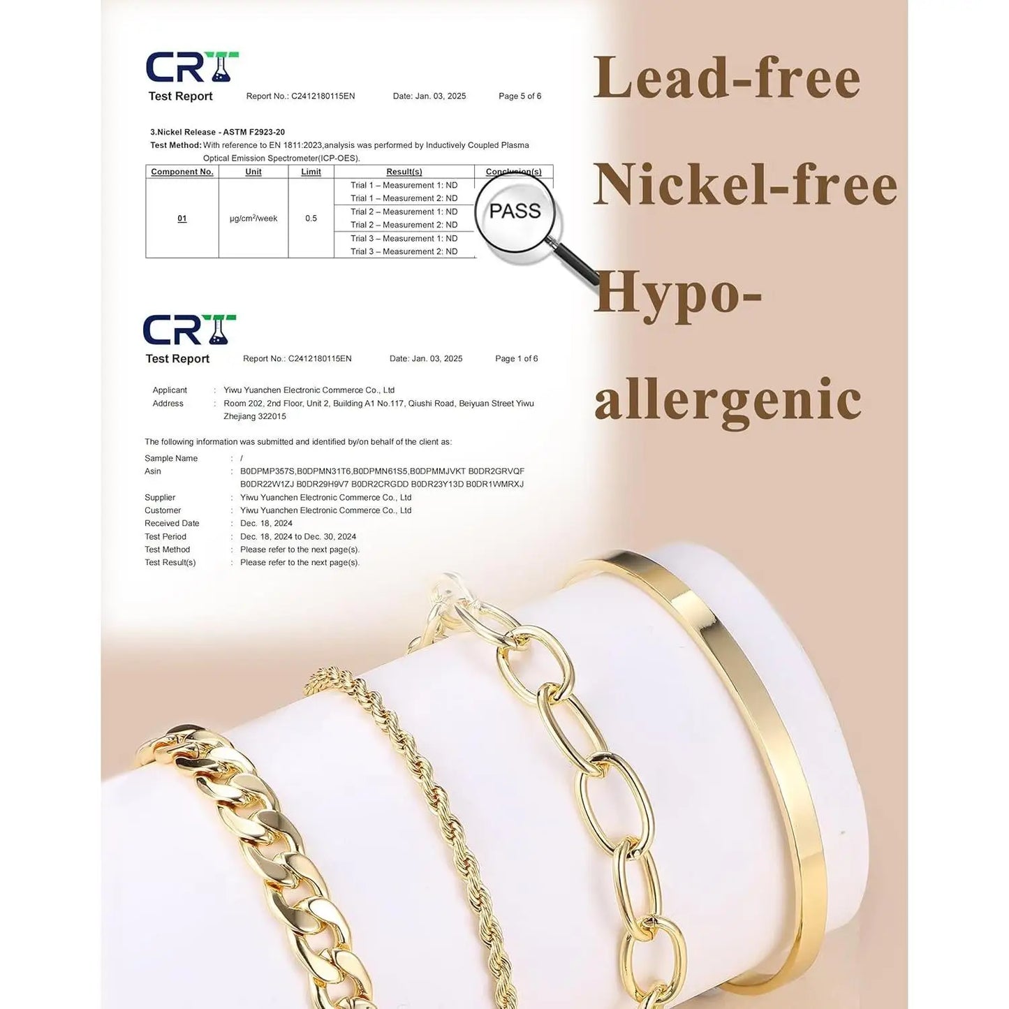 14K Gold plated Bracelets for Women Stack Layered Chunky Chain Bracelets Waterproof Link Cuff Bracelet Mothers' Day Jewelry Gift