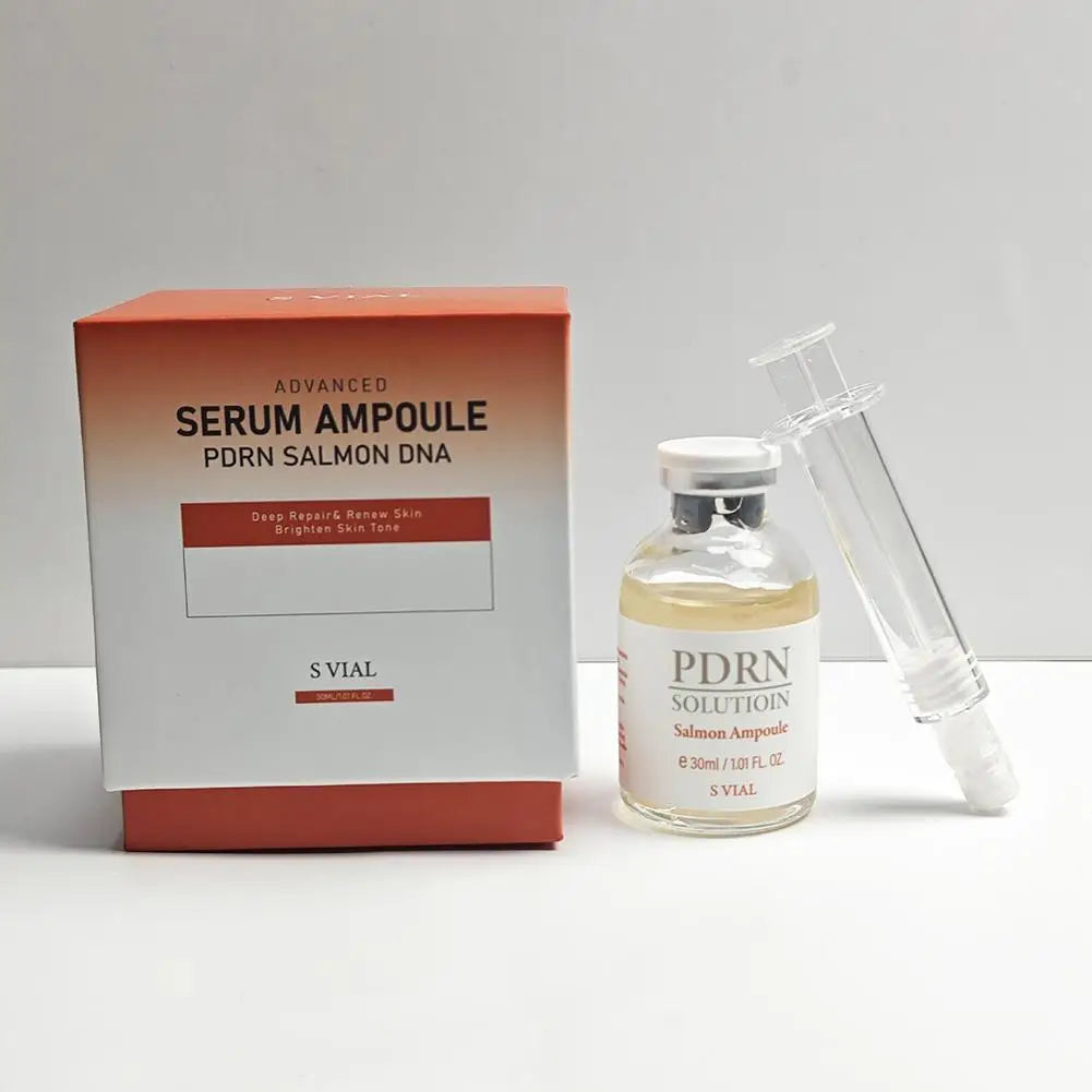 Korean S VIAL Skincare - PDRN Salmon DNA Advanced Serum, Natural Stem Cell Complex, Deep Skin Repair & Renewal, Brightening