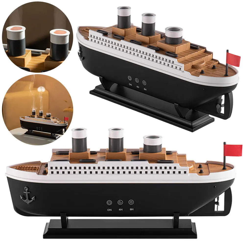 Titanic Ship Model Air Humidifier Essential Oil Diffuser & Night Light