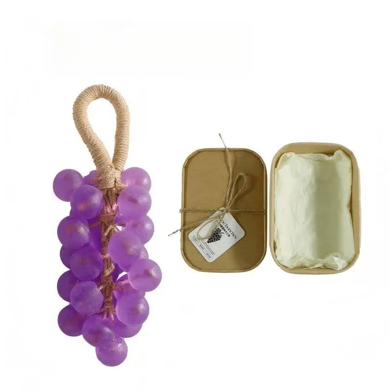Creative Handmade Grape Shape Soap For Face Hand Body Soap Made From Green Grape Bunches Handwoven Grape Bunches Surprise Gift