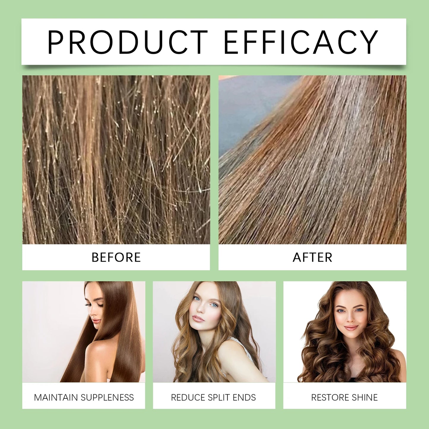 Rosemary Mint Spray Promotes Hair Growth And Strengthens Hair With Nourishing Care Reduce Split Ends Wash Free Hair Care Spray