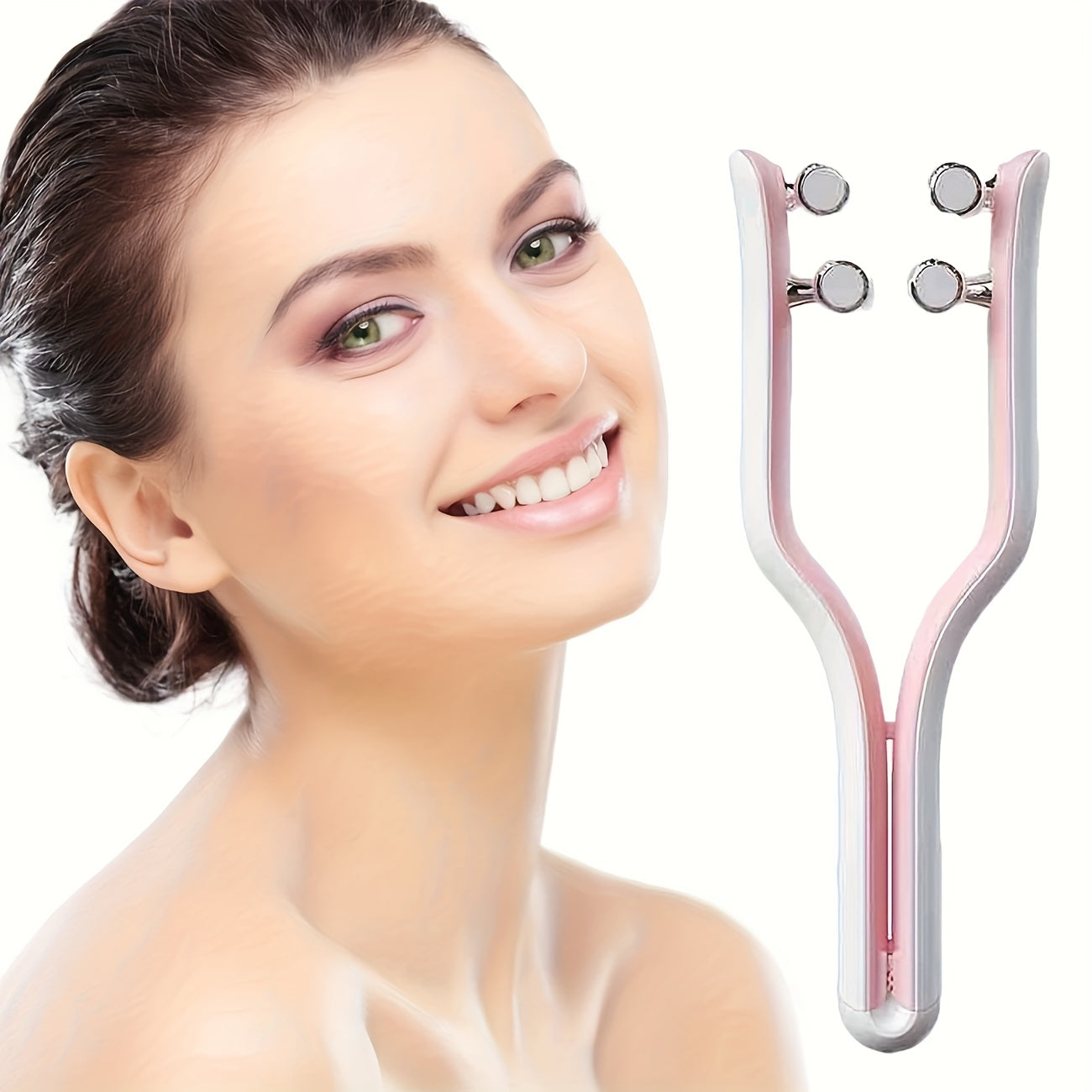 Cooling Rechargeable Facial Massager With Four Rollers