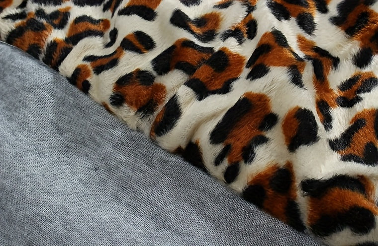 Reversible Leopard Print Hooded Jacket for Fashionable Women
