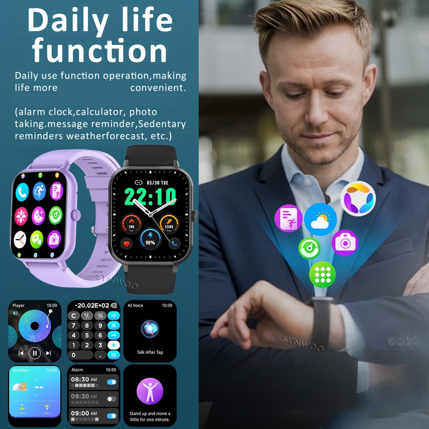 Elegant Smart Watch for Men & Women