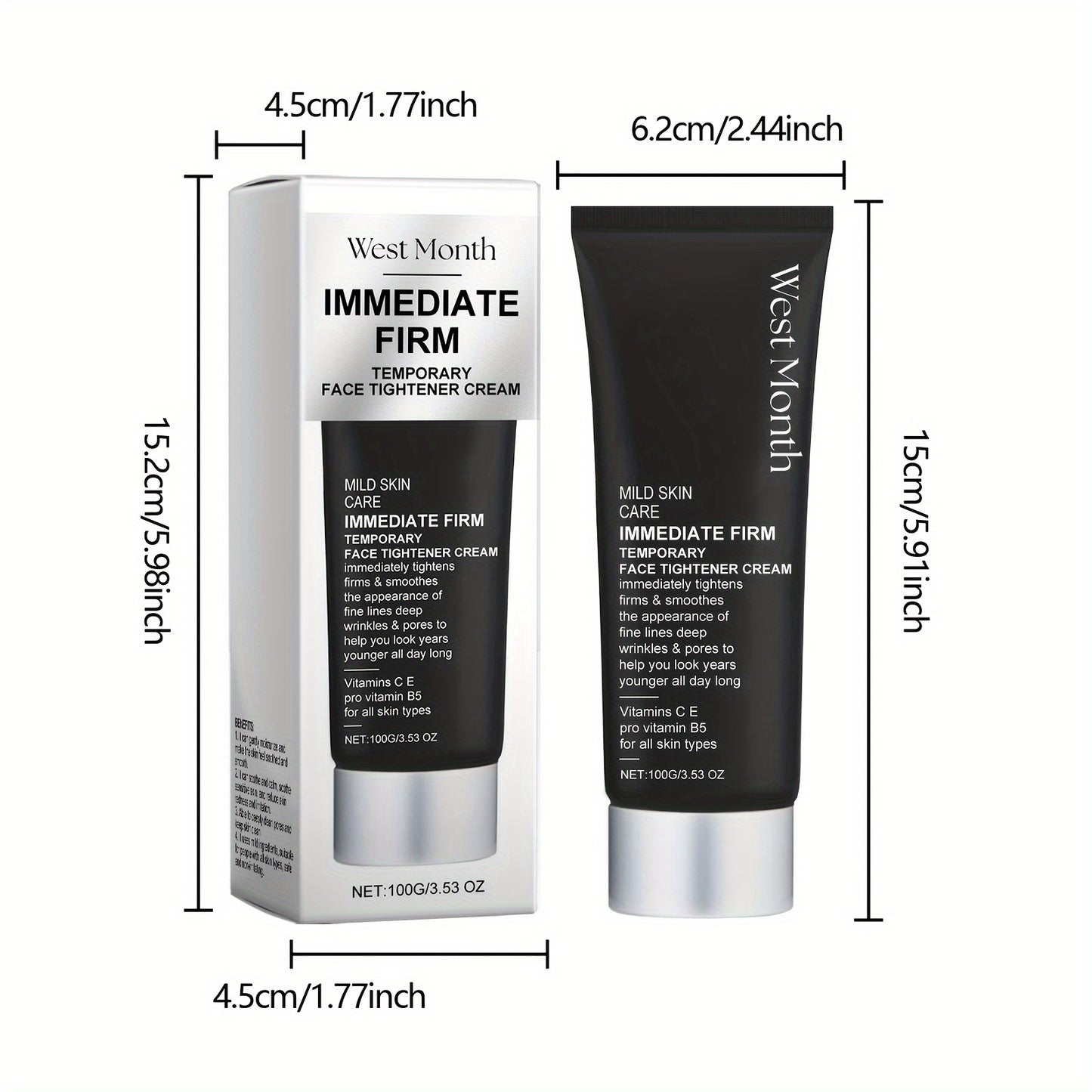 Immediate Firming Face Cream With Glycerin For All Skin