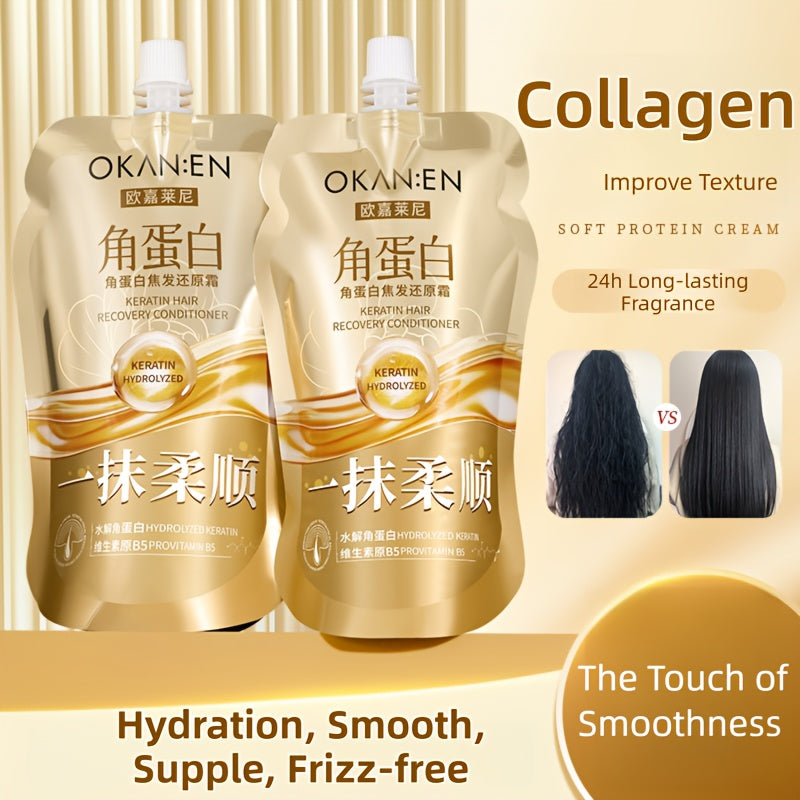 Collagen Hair Nourishing Cream Keratin Hyaluronic Acid
