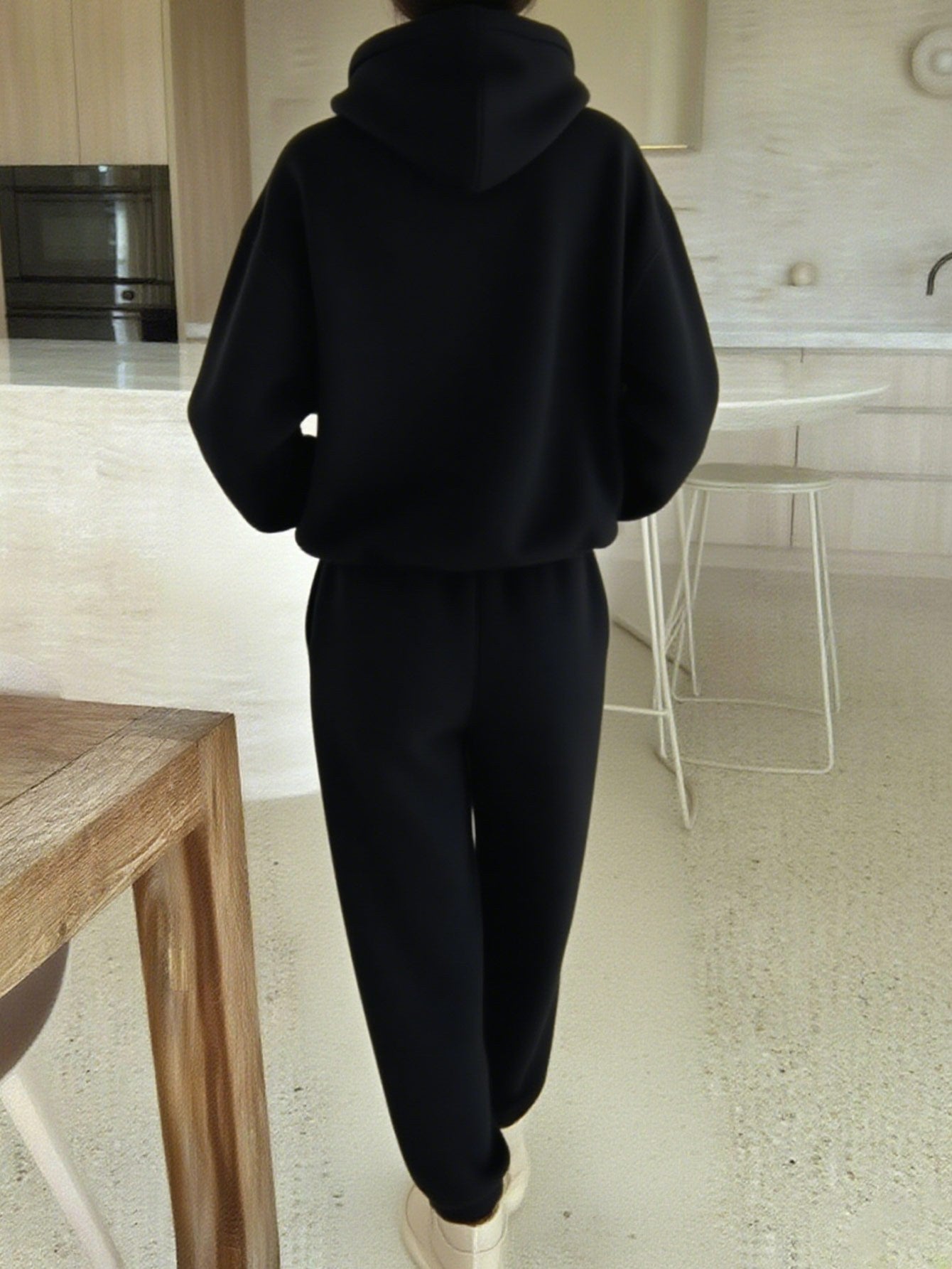 Calvin Hooded Sweatshirt And Jogger Set With CALVIN Print