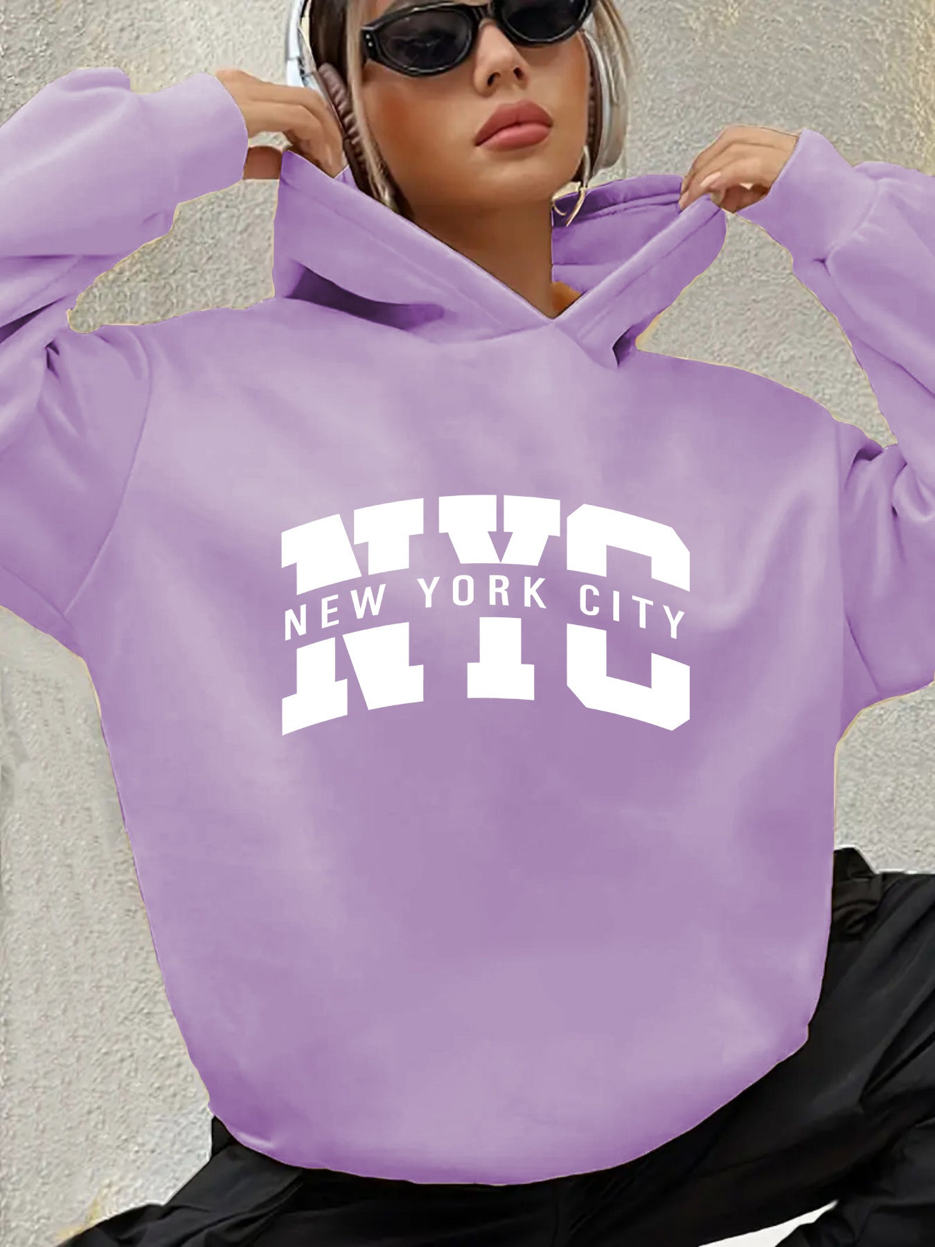 Urban NYC Graphic Hoodie Sweatshirt For Fall Winter