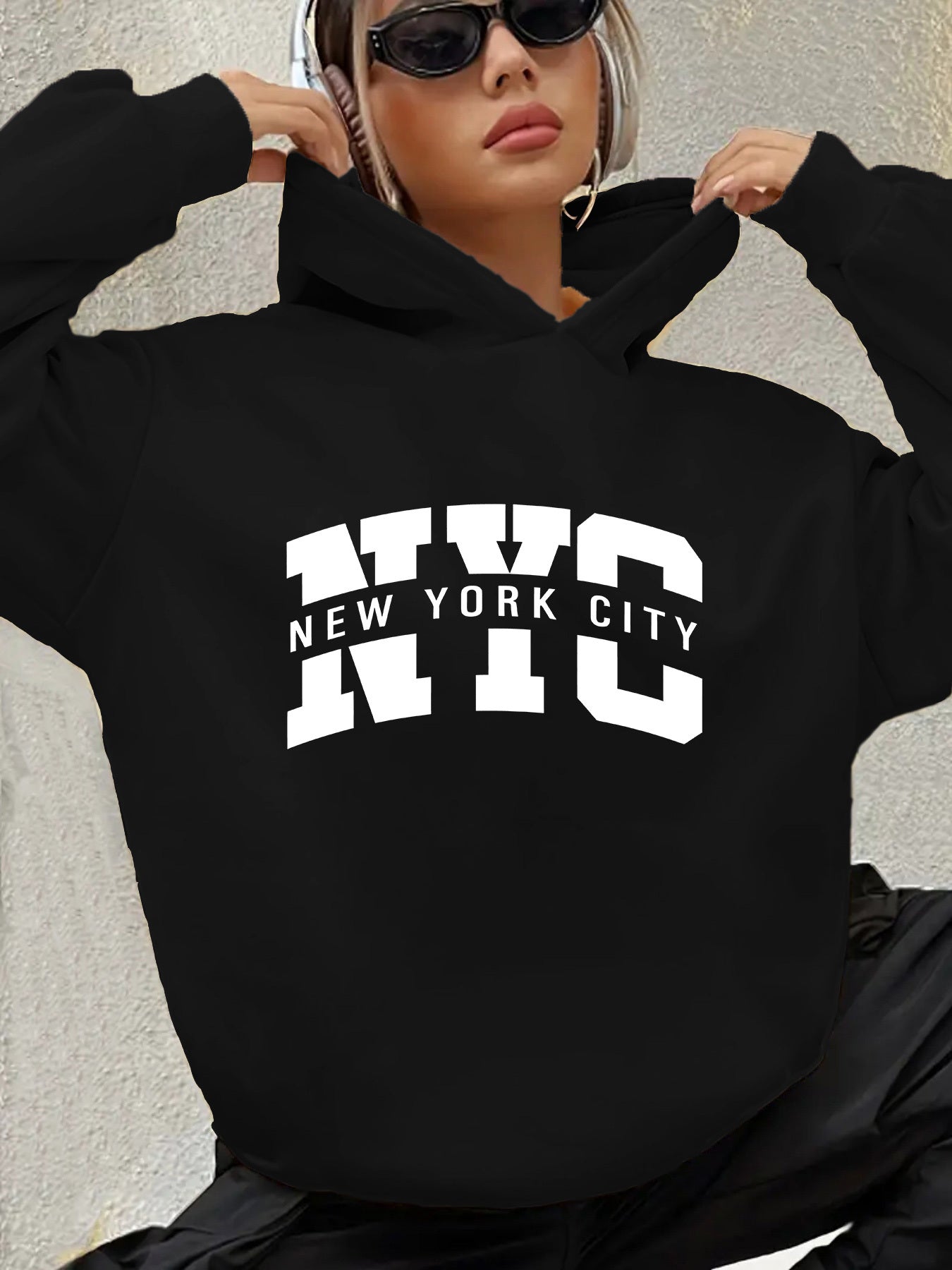 Urban NYC Graphic Hoodie Sweatshirt For Fall Winter