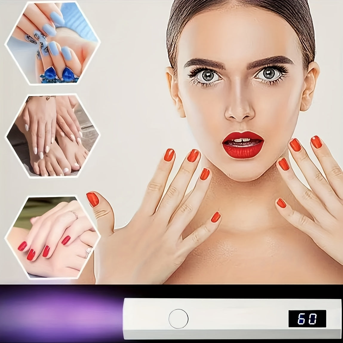 DIY Mini Handheld Nail Lamp for Portable Gel Curing