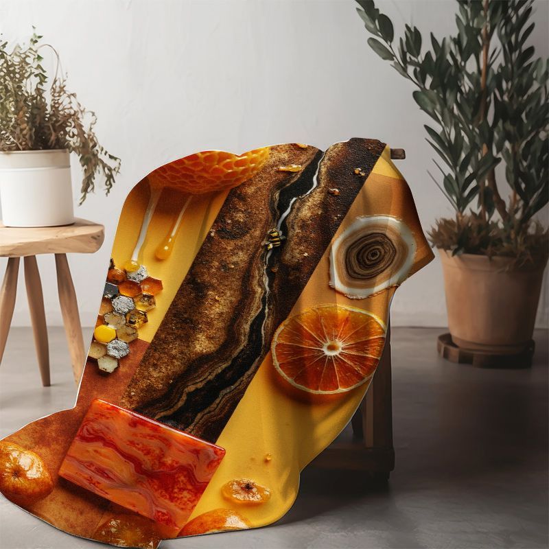 Honeycomb Citrus Soap Bar Natural Moisturizing Orange Scent