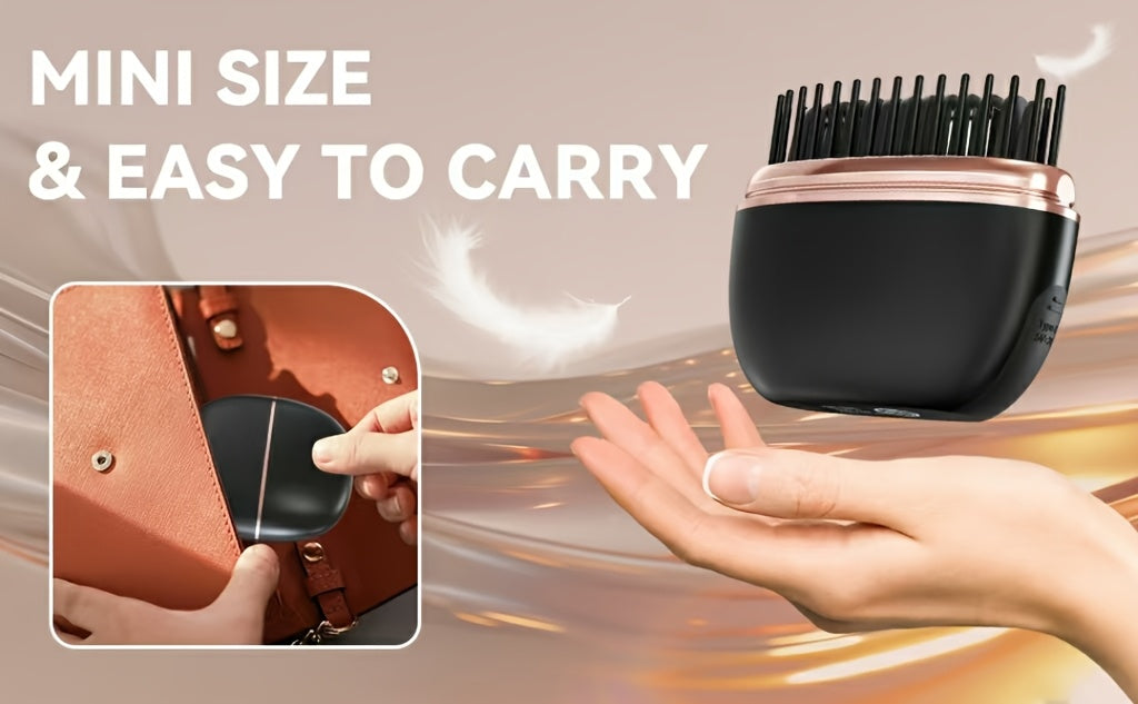 Mini Cordless Hair Straightener Comb For Bangs Portable USB
