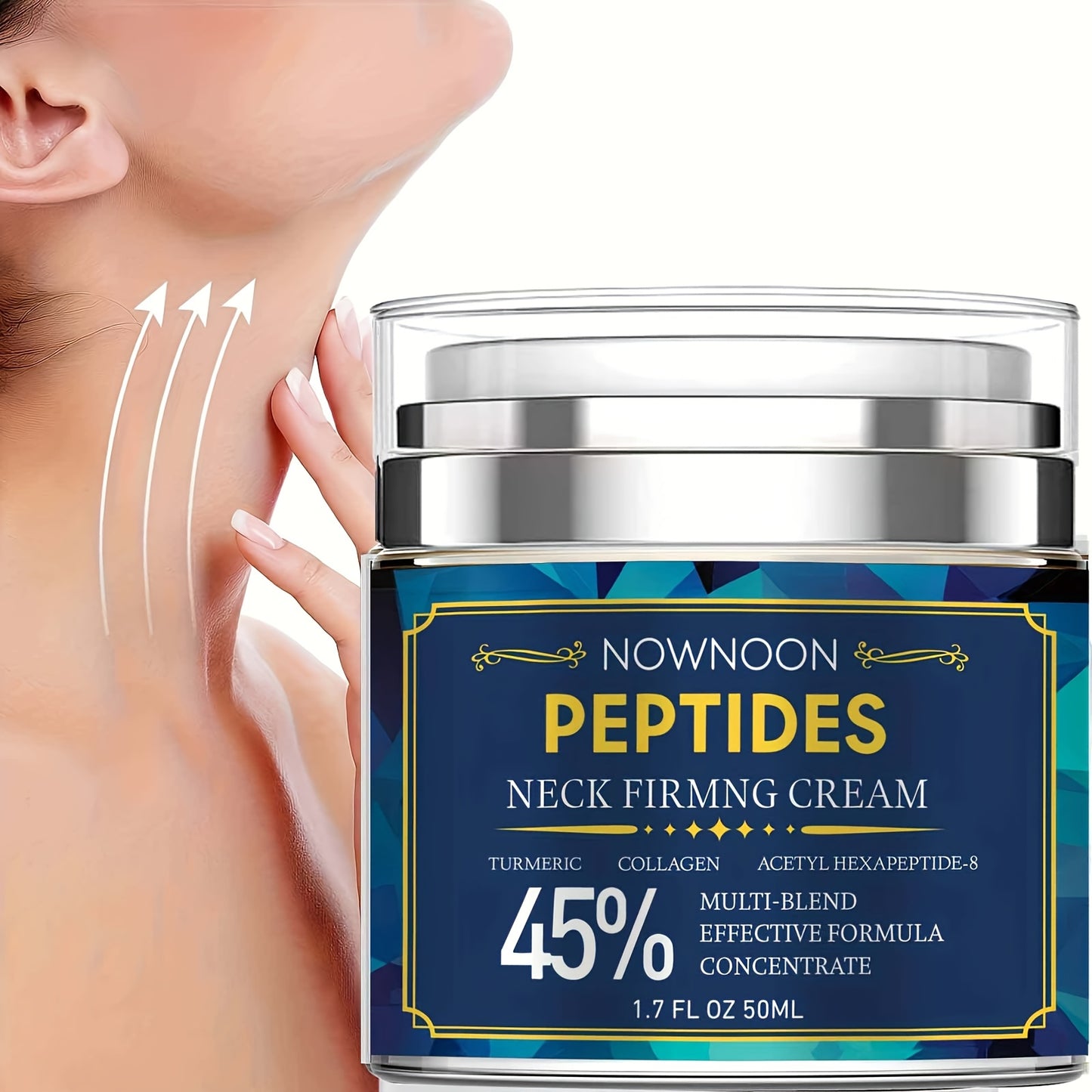 NowNoon Peptides Neck Firming Cream Acetyl Hexapeptide 8