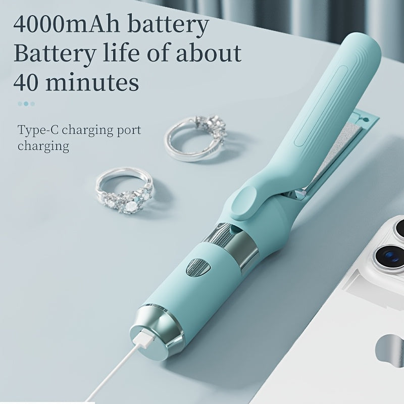 Portable USB Four In One Hair Straightener And Curling Iron