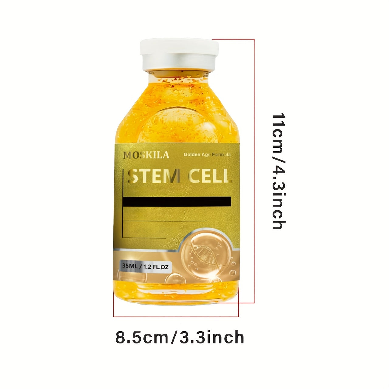 Newly Formulated Stem Cell Serum, Face And Body Korean Serum Enhancer, Light Beige Care Serum That Can Be Used with Or Without Tools.