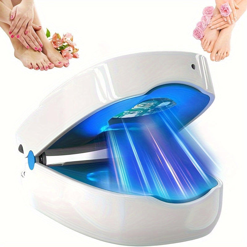 1/2pcs Rechargeable Dual Physical Light Nail Lamp - 420nm Visible Blue Laser & 910nm Infrared, 3-in-1 Treatment for Inflammation Reduction, Painless Penetration & High Energy Activation, FSA/HSA Compliant USB-Powered for Toen