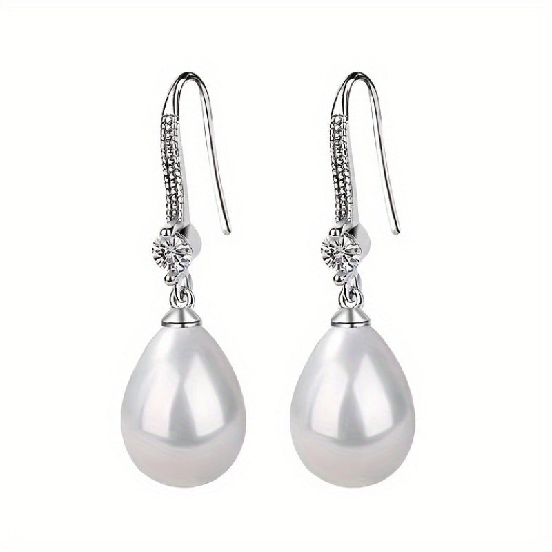 Two 925 Sterling Silver Pearl Necklace And Earrings Set