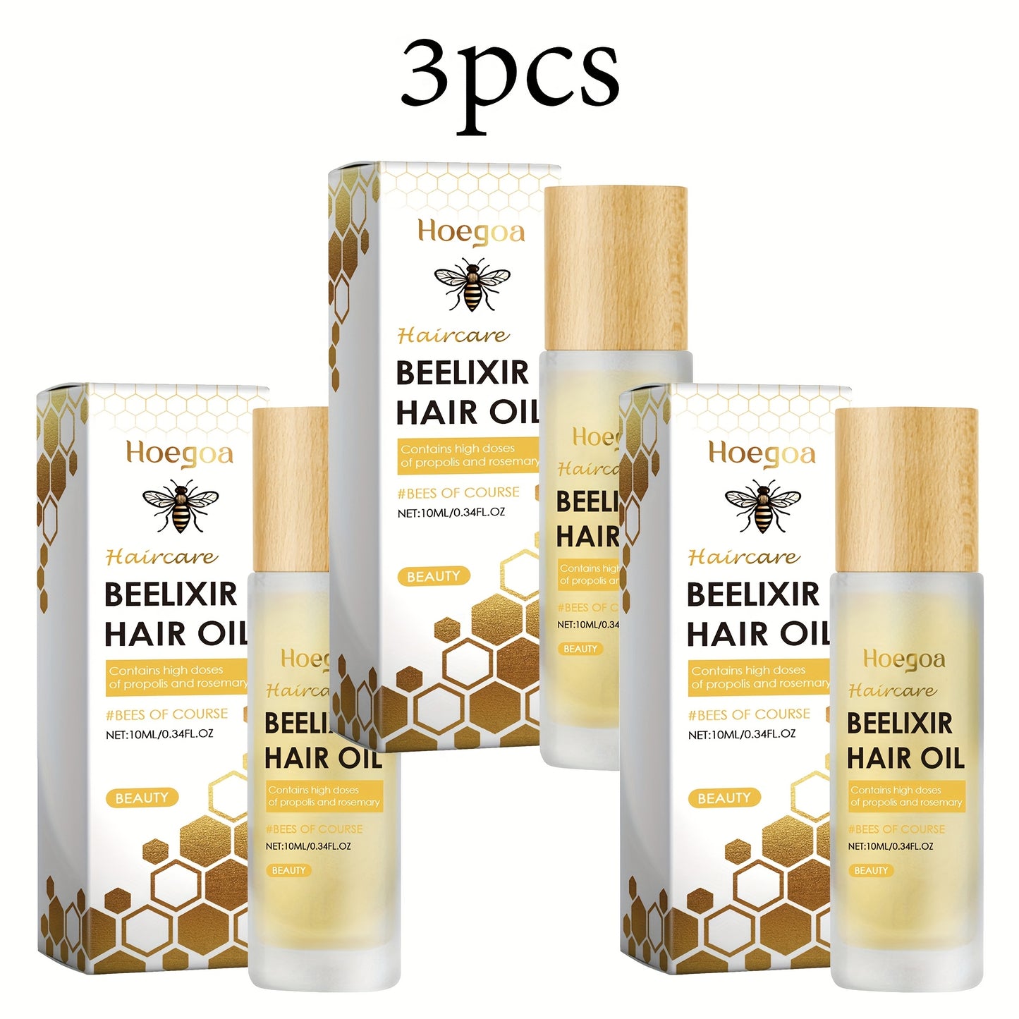 Honey Rosemary Hair Care Essential Oil for Softness and Moisture