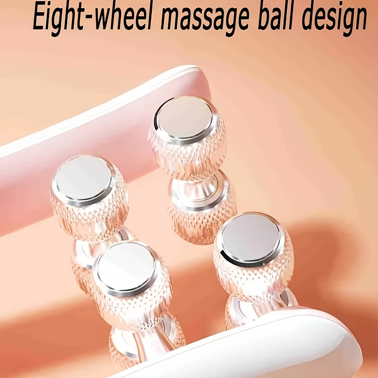Cooling Rechargeable Facial Massager With Four Rollers