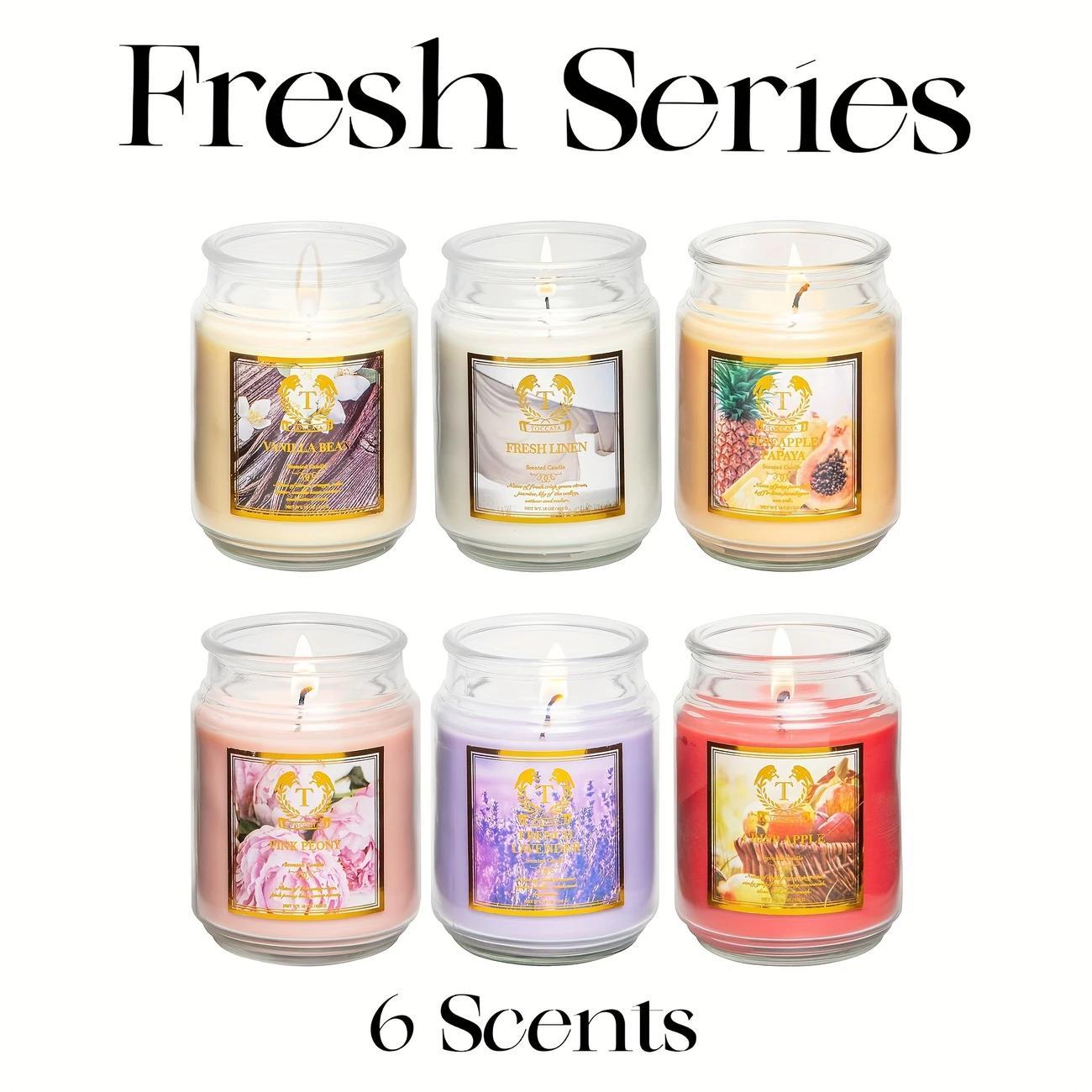 Scented Candles Set for Relaxation and Gift Giving