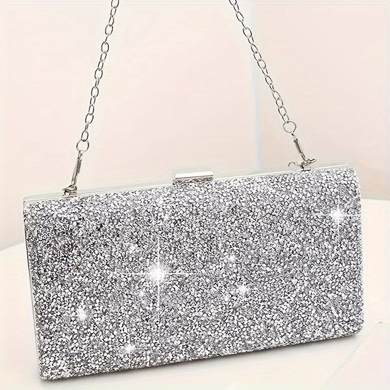 Luxury Rhinestone Evening Bags Set with Jewelry for Parties